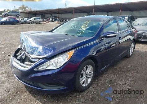 2014 Hyundai Sonata Gls из США, поврежденный, VIN 5NPEB4ACXEH932507
